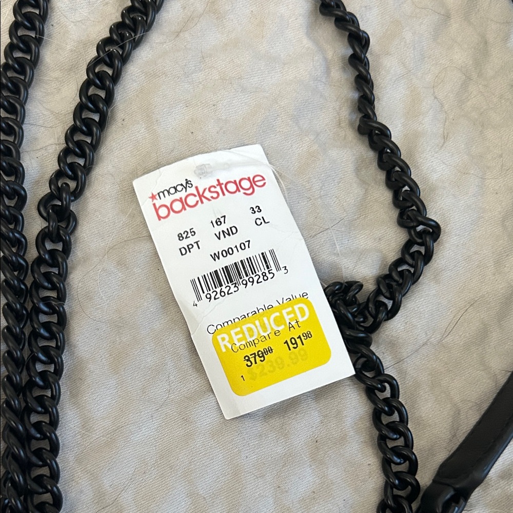 Pinko Black Crossbody Bag with Black Chain Strap - Picture 8 of 8